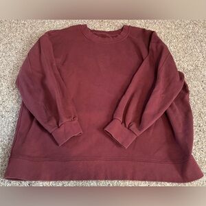 Lululemon Perfectly Oversized Crew Smoky Red